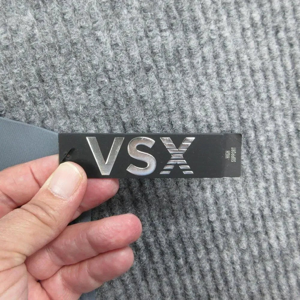 VSX Bra Womens 44DD Gray Feather-Weight Max Molded Wireless Hook & Eye NWT